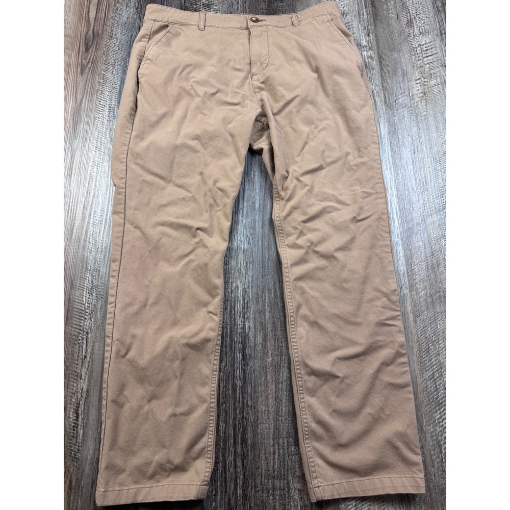Mugsy Jeans Belmonts Mens 36x30 Tan Brown Chino Pants Stretch K6PNBG